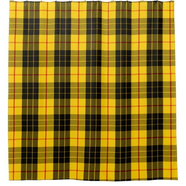 Scottish Clan MacLeod Tartan Plaid Shower Curtain (Front)