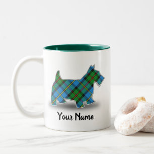 Scottish Clan MacLeod Tartan Scottish Terrier Two-Tone Coffee Mug