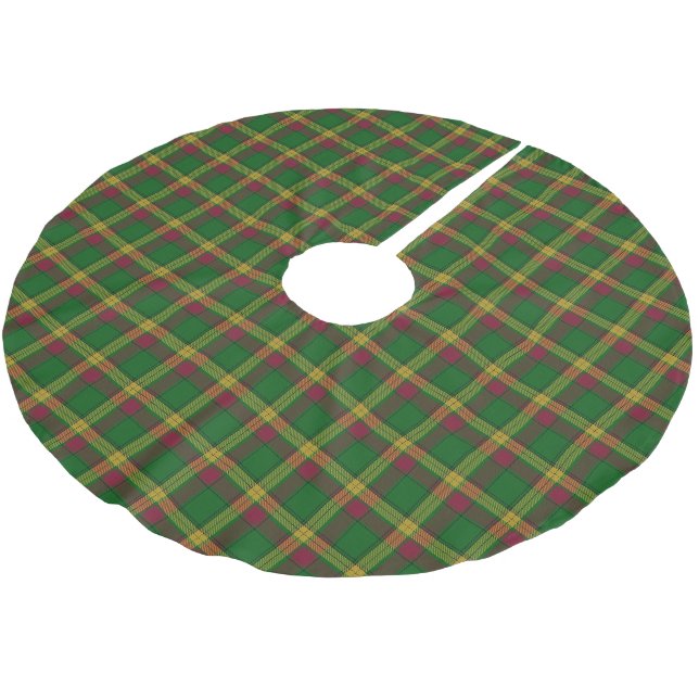 Scottish Clan MacMillan Tartan Brushed Polyester Tree Skirt (Angled)