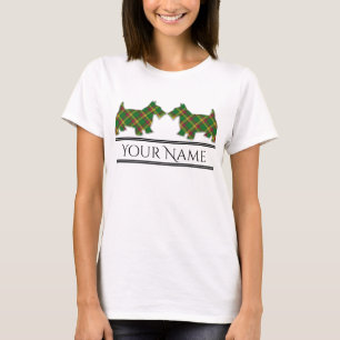 Scottish Clan MacMillan Tartan Scottie Dogs T-Shirt
