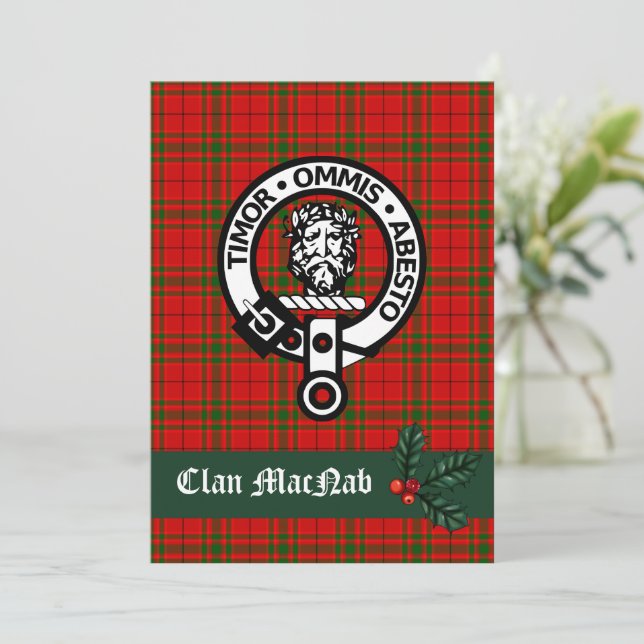 Scottish Clan MacNab Christmas Card (Standing Front)