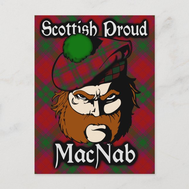 Scottish Clan MacNab Tartan Postcard (Front)