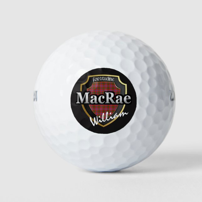 Scottish Clan MacRae Personalise Your Name Golf Balls (Front)