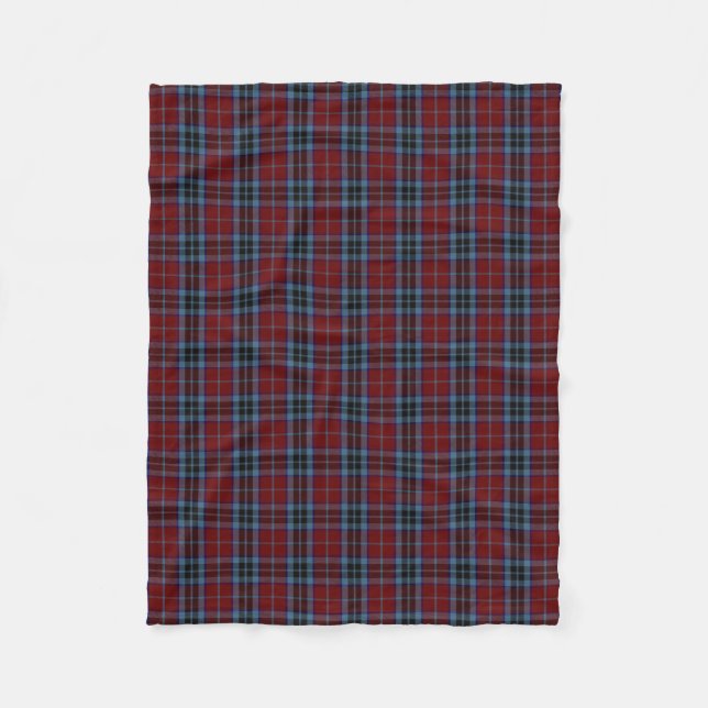 Scottish Clan MacTavish Classic Tartan Fleece Blanket (Front)