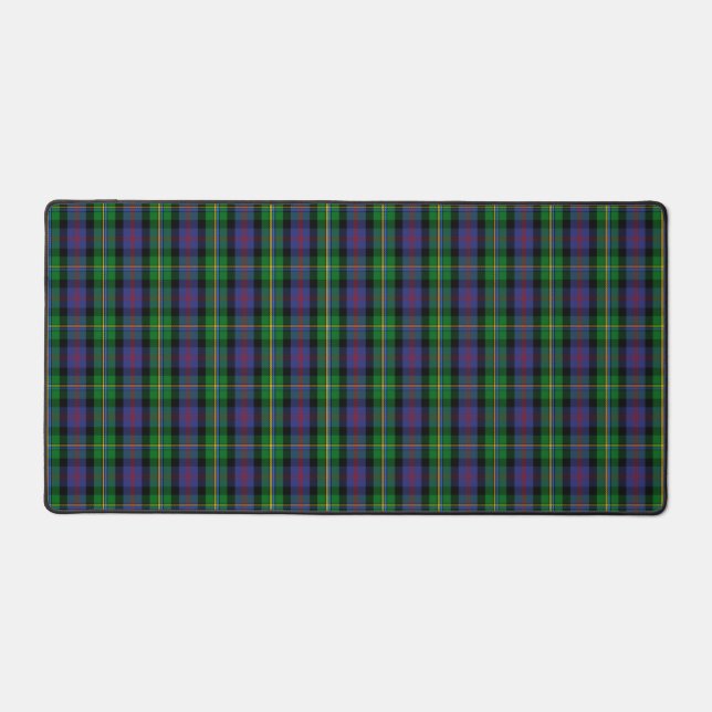 Scottish Clan Malcolm Tartan Plaid Desk Mat (Front)