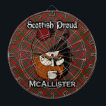 Scottish Clan McAllister Tartan Dartboard<br><div class="desc">Celebrate the great Scottish Clan McAllister MacAlister with this awesome design.</div>