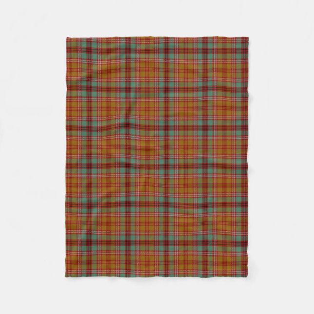 Scottish Clan McCall Tartan Plaid Fleece Blanket (Front)