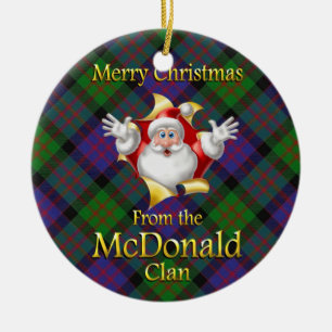 Scottish Clan McDonald Christmas Ornament