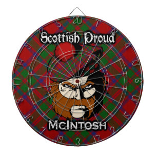 Scottish Clan McIntosh Tartan Dartboard