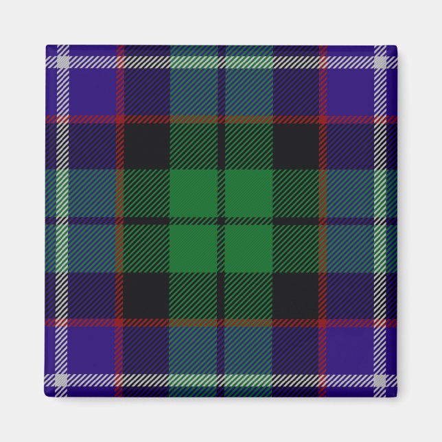 Scottish Clan Mitchell Tartan Plaid Magnet (Front)