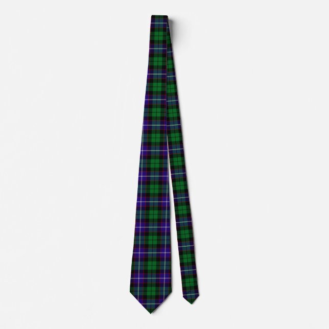 Scottish Clan Mitchell Tartan Plaid Tie (Front)
