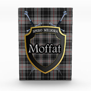 Scottish Clan Moffat Tartan Photo Block