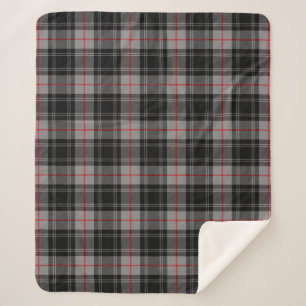 Scottish Clan Moffat Tartan Plaid Sherpa Blanket
