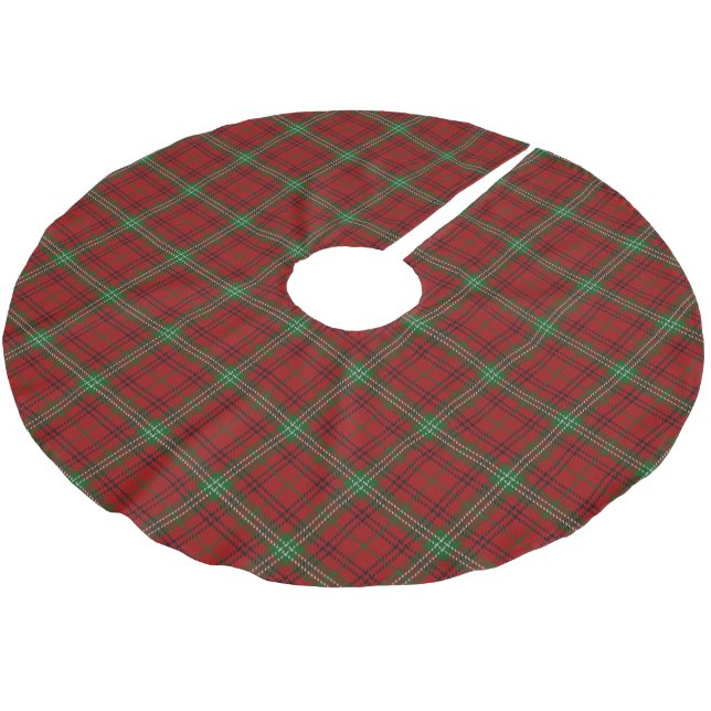 Scottish Clan Morrison Tartan Brushed Polyester Tree Skirt (Angled)