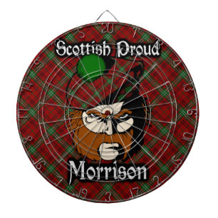 Scottish Clan Morrison Tartan Dartboard