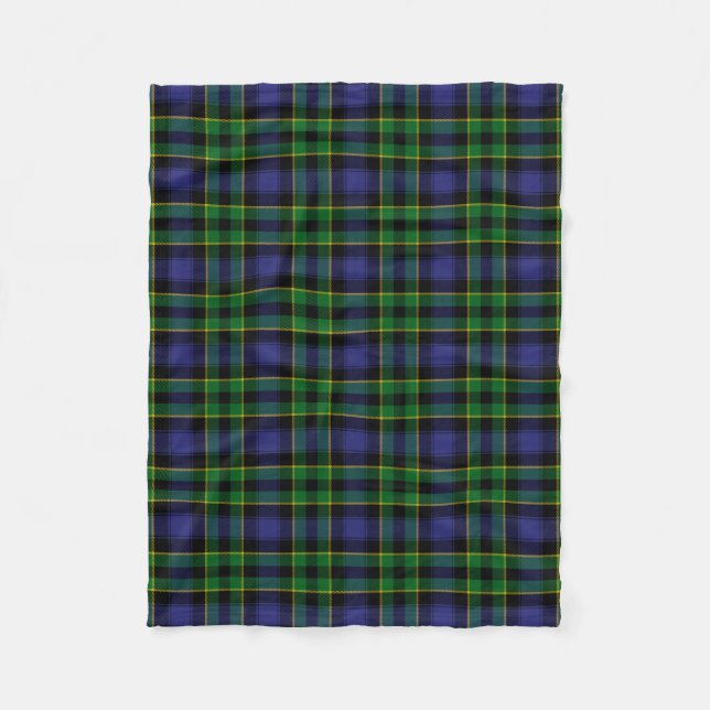 Scottish Clan Mowat Tartan Plaid Fleece Blanket (Front)