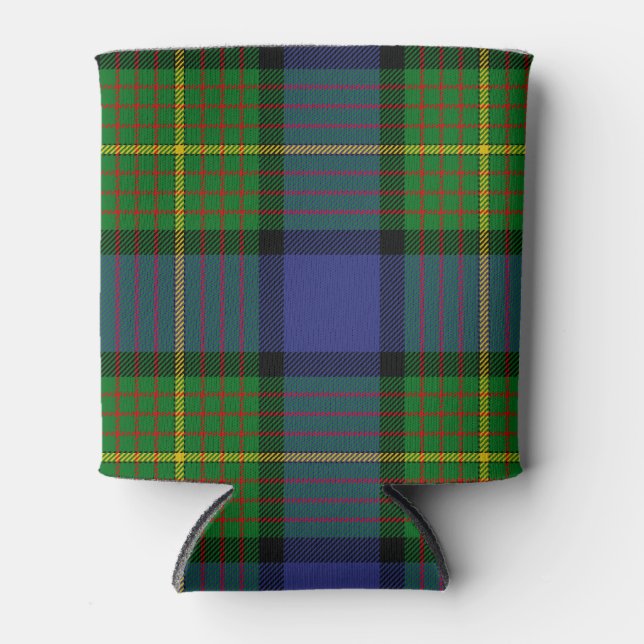 Scottish Clan Muir Tartan Plaid Can Cooler (Front)