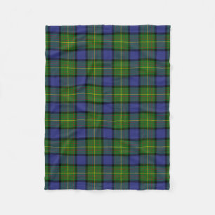 Scottish Clan Muir Tartan Plaid Fleece Blanket