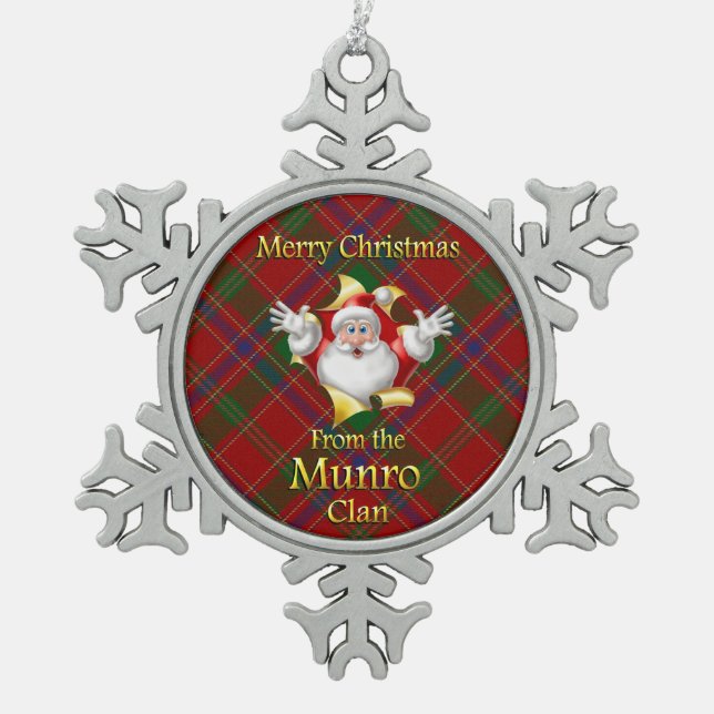 Scottish Clan Munro Christmas Ornament (Front)
