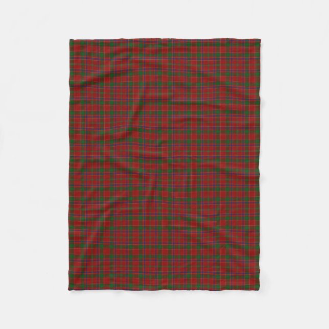 Scottish Clan Munro Classic Tartan Fleece Blanket (Front)