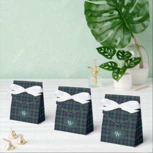 Scottish Clan Murray of Atholl Tartan Monogrmmed Favour Box