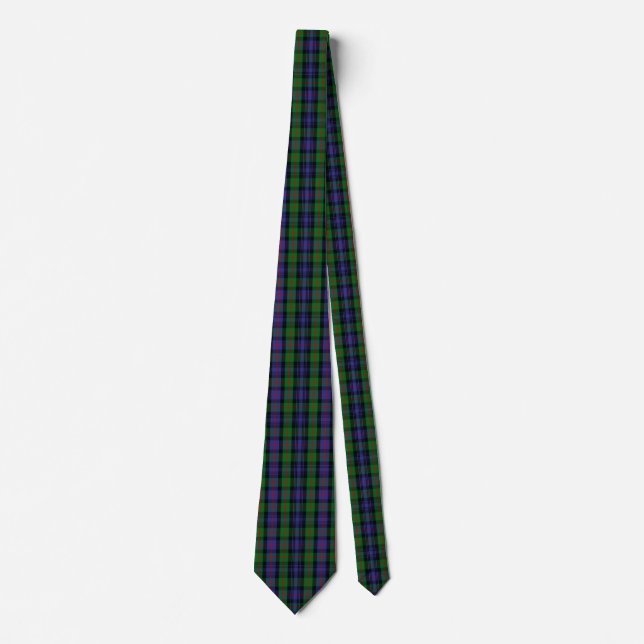Scottish Clan Murray Tartan Plaid Tie (Front)
