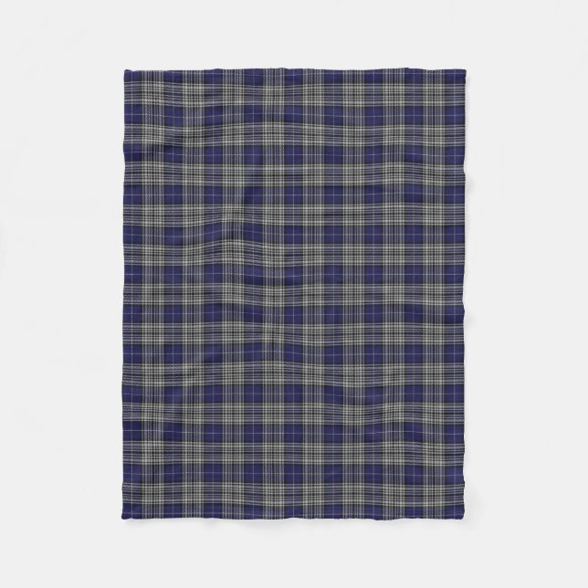 Scottish Clan Napier Classic Tartan Fleece Blanket (Front)