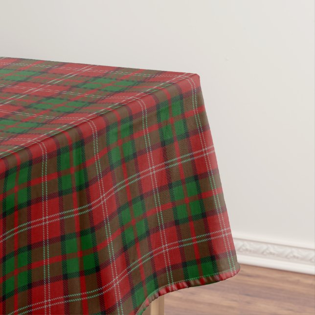 Scottish Clan Nisbet Nesbitt Nesbit Tartan Tablecloth (In Situ)