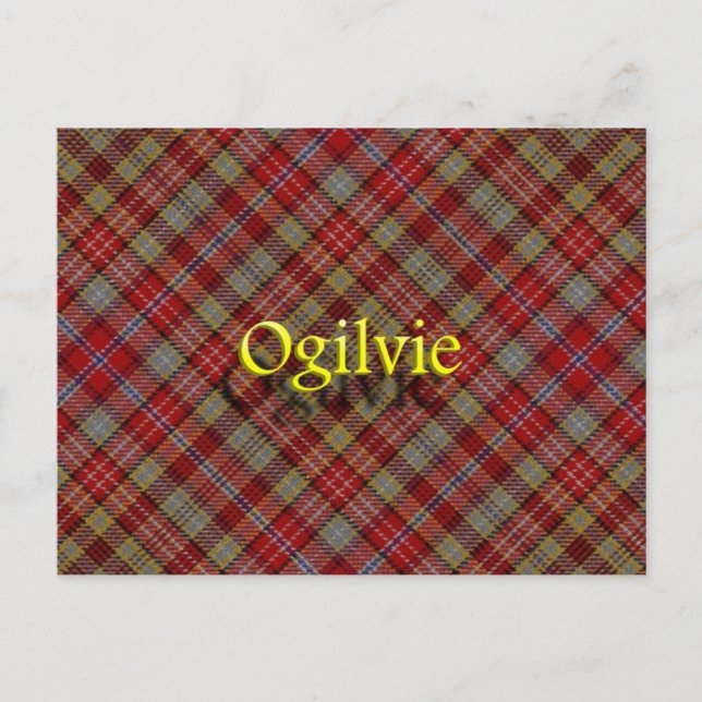 Scottish Clan Ogilvie Postcard (Front)