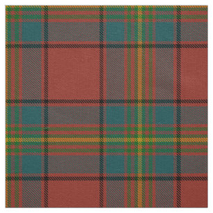Scottish Clan Oliver Red Tartan Plaid Fabric