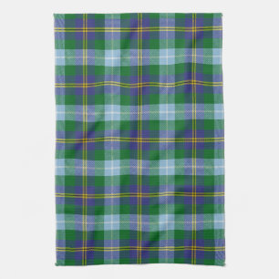 Scottish Clan Porteous Tartan Plaid Tea Towel