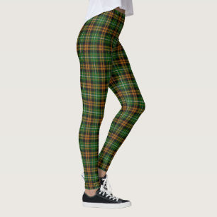 Scottish Clan Ramsay Orange Hunting Tartan Leggings