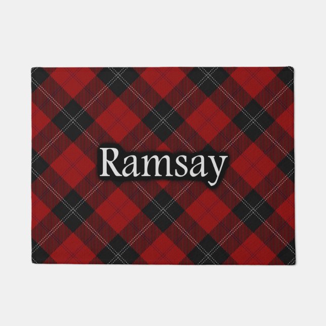 Scottish Clan Ramsay Tartan Doormat (Front)