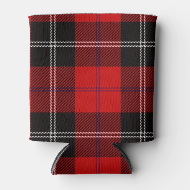 Scottish Clan Ramsay Tartan Plaid Can Cooler (Front)