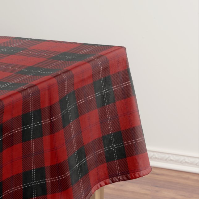 Scottish Clan Ramsay Tartan Tablecloth (In Situ)