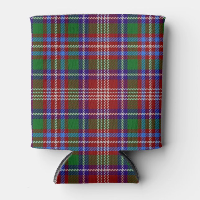 Scottish Clan Ritchie Tartan Plaid Can Cooler (Front)
