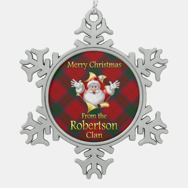 Scottish Clan Robertson Christmas Ornament (Front)