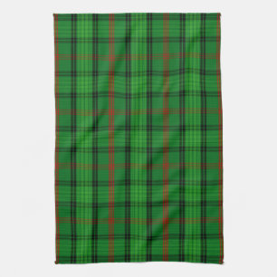 Scottish Clan Ross Tartan Plaid Tea Towel