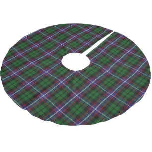 Scottish Clan Russell Tartan Brushed Polyester Tree Skirt