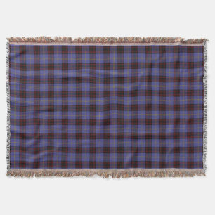 Scottish Clan Rutherford Tartan Throw Blanket
