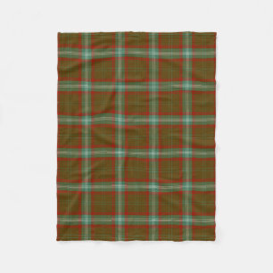 Scottish Clan Seton Hunting Tartan Plaid Fleece Blanket