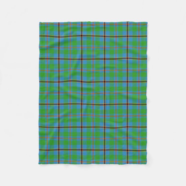 Scottish Clan Snodgrass Tartan Plaid Fleece Blanket (Front)