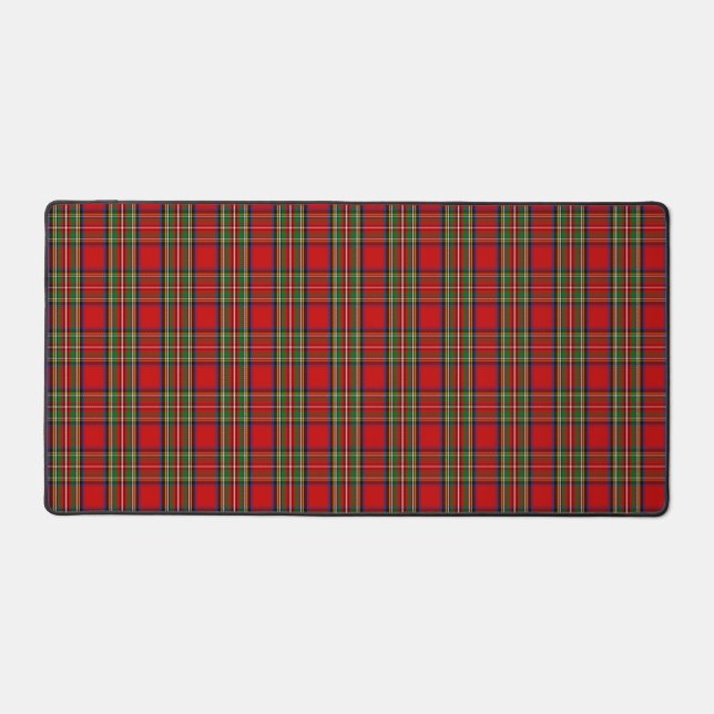 Scottish Clan Stewart Tartan Plaid Desk Mat (Front)