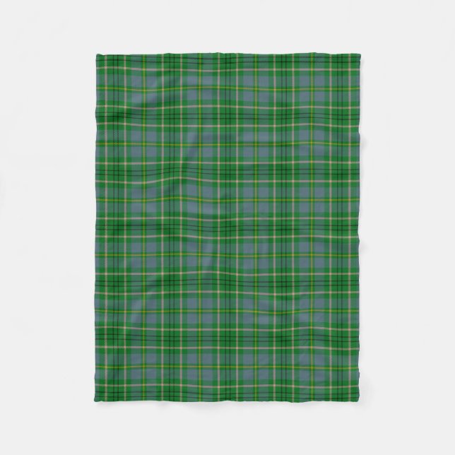 Scottish Clan Taylor Tartan Plaid Fleece Blanket (Front)