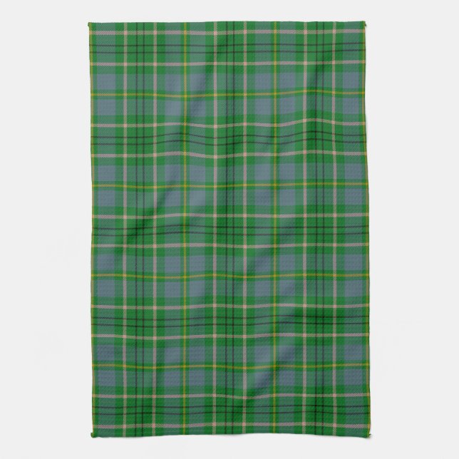 Scottish Clan Taylor Tartan Plaid Tea Towel (Vertical)