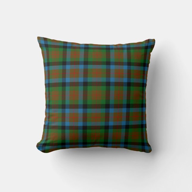 Scottish Clan Tennant Tartan Plaid Cushion (Front)