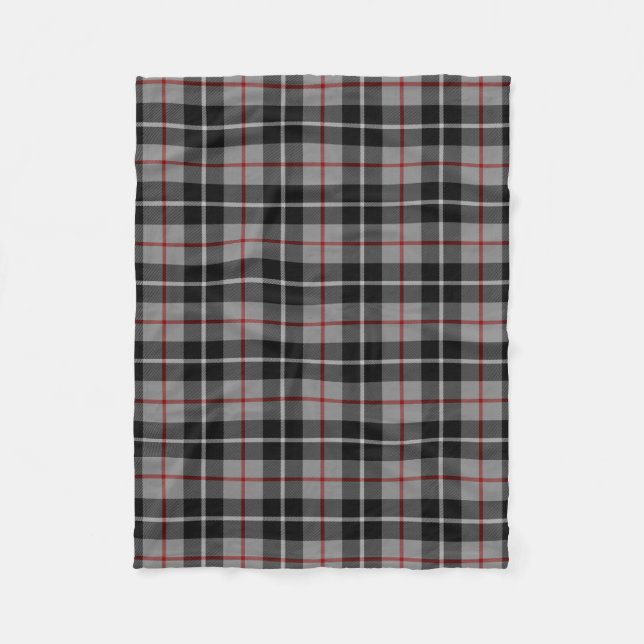 Scottish Clan Thompson Tartan Plaid Fleece Blanket (Front)