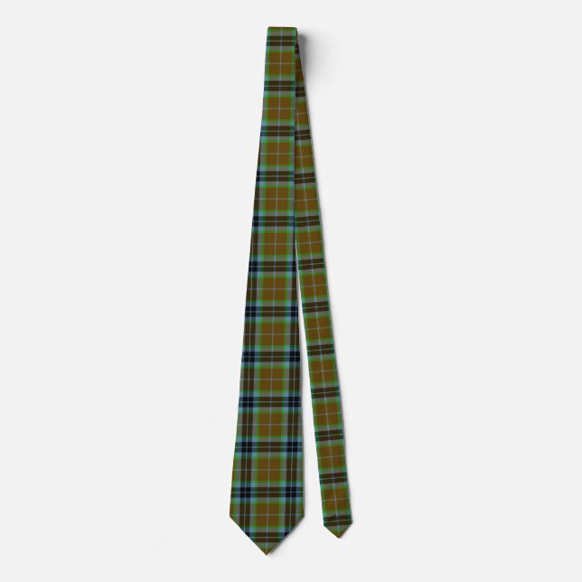 Scottish Clan Thomson Tartan Plaid Tie (Front)