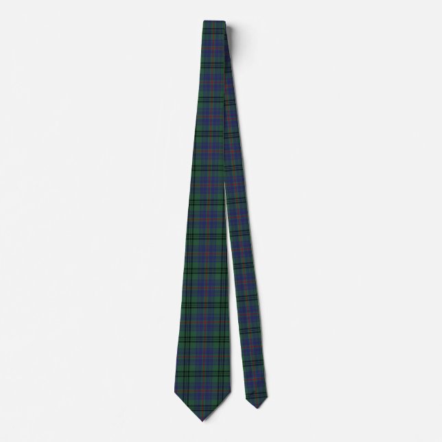 Scottish Clan Walker Tartan Plaid Tie (Front)