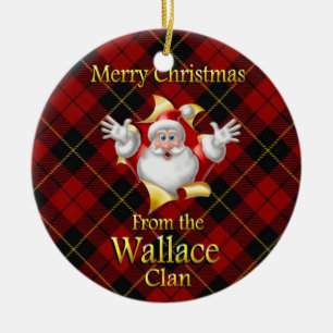 Scottish Clan Wallace Christmas Ornament
